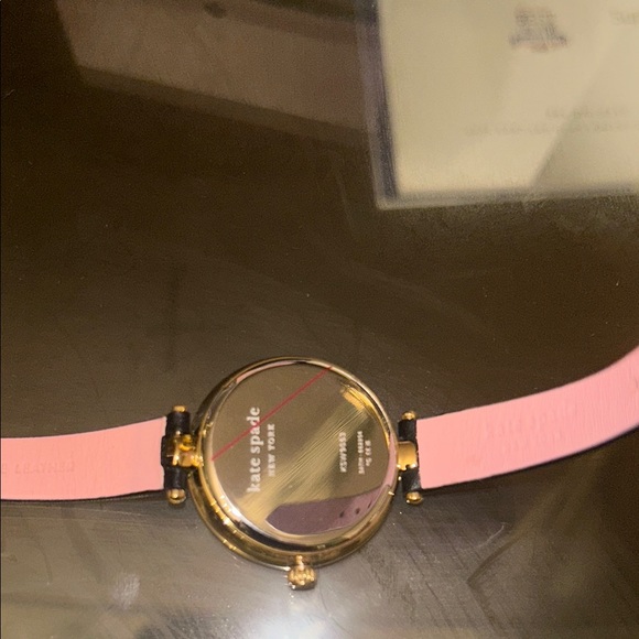 Kate Spade Gold and Black Leather Strap Watch(plastic still on the face) - Picture 6 of 7